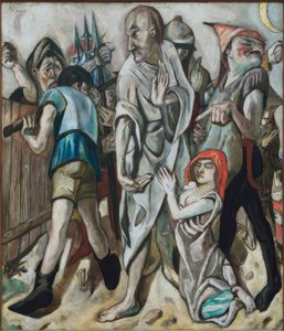 Cristo e a adúltera de Max Beckmann
