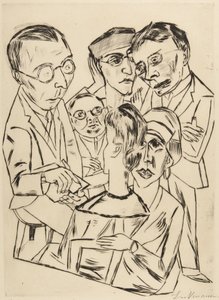 O desenhador em sociedade de Max Beckmann