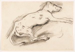 Cão com pontos negros de Max Beckmann