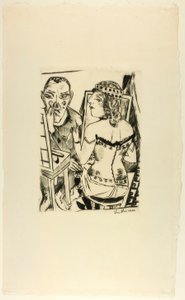 Camarim, prato dois de Jahrmarkt de Max Beckmann
