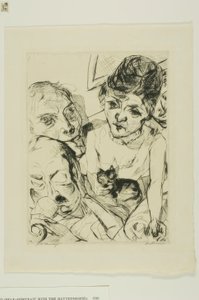 Boa noite, prato dez de Gesichter de Max Beckmann