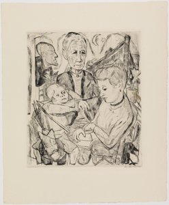 Cena familiar (família Beckmann) de Max Beckmann