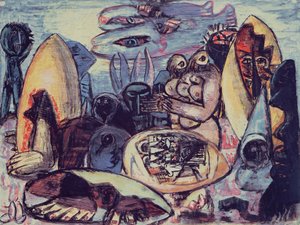 Paisagem fantástica de Max Beckmann