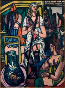 Grande imagem das mulheres, pescadoras de Max Beckmann