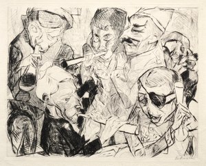 Feliz Ano Novo 1917 de Max Beckmann