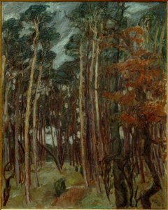 A Floresta de Hermsdorf num Dia Cinzento de Max Beckmann
