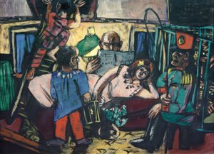 No carro do artista de Max Beckmann