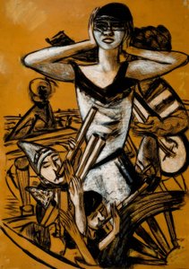 Carnaval em Nápoles de Max Beckmann