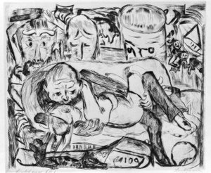 Liebespaar II de Max Beckmann
