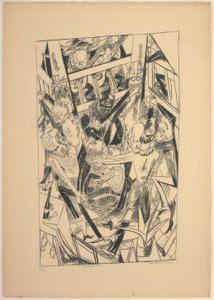Malepartus, placa oito de The Hell de Max Beckmann