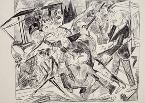 Martírio, de Max Beckmann (1884-1950), gravura. Alemanha, século XX. de Max Beckmann