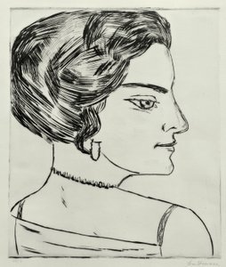 Naïla em perfil de Max Beckmann