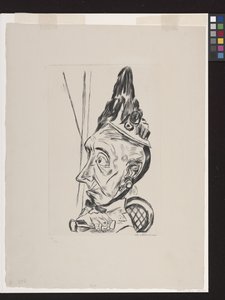 Velha Mulher com Bonete de Max Beckmann