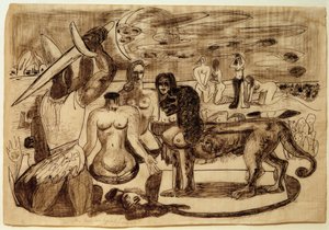 Perseus (Hércules) última tarefa de Max Beckmann