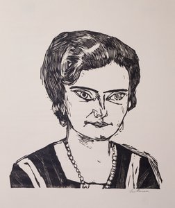 Retrato da Frau HM (Naila) de Max Beckmann