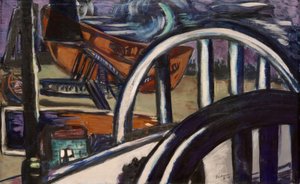 Estaleiro. Ponte de ferro de Max Beckmann