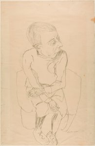 Rapaz sentado de Max Beckmann