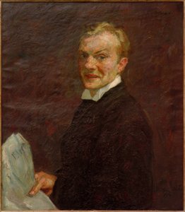 Auto-retrato (risos) de Max Beckmann