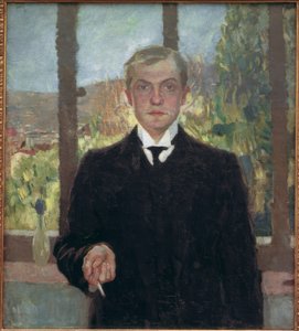 Auto-retrato Florença de Max Beckmann
