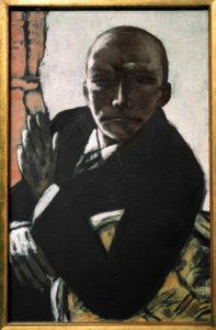 Auto-retrato em Preto de Max Beckmann