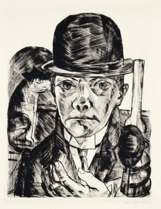 Auto-retrato com chapéu de Max Beckmann