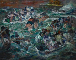 Naufrágio do Titanic de Max Beckmann