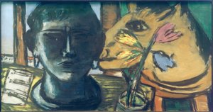 Natureza Morta com Escultura de Max Beckmann