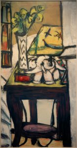 Natureza Morta com Lâmpada Nocturna de Max Beckmann