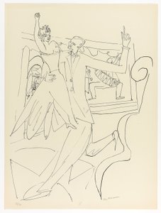 Tango, prato quatro de Dia e Sonho de Max Beckmann