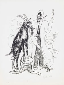 O Buck, prato 9 do portfólio "Day and Dream" (Dia e Sonho) de Max Beckmann