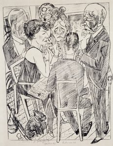 O Desapontado I, de Max Beckmann (1884-1950), litografia. Alemanha, século XX. de Max Beckmann
