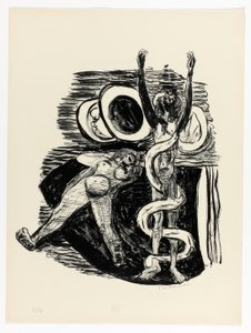 A Queda do Homem, prato 14 do Dia e do Sonho de Max Beckmann