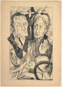 A Família, placa onze de Die Hölle de Max Beckmann