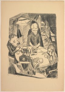 The Hunger, prato cinco do Die Hölle de Max Beckmann