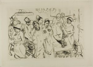 A Grande Operação, placa dezoito de Gesichter de Max Beckmann