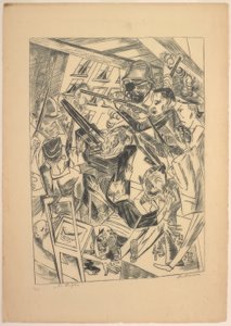 The Last Ones, placa dez de Die Hölle de Max Beckmann
