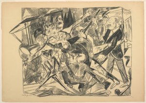 O Martírio, placa quatro de Die Hölle de Max Beckmann