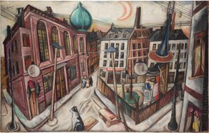 A sinagoga em Frankfurt am Main de Max Beckmann