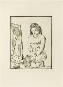 Toilette (Antes do Espelho) de Max Beckmann