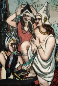 Antes da Festa do Traje (Três Mulheres) de Max Beckmann
