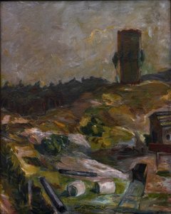 Torre de água em Hermsdorf de Max Beckmann