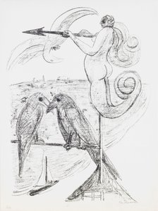 Weather-Vane, placa 2 do portfólio “Day and Dream” de Max Beckmann