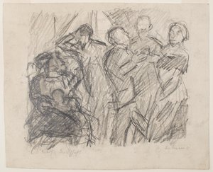 na reta: I [Primeiro] Sketch for Society Party de Max Beckmann