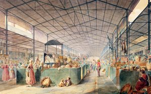 Interior de Les Halles, 1835