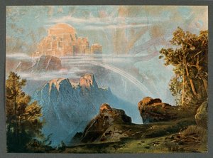 França, Paris, Cenário do acto III do Anel do Nibelung - The Rhinegold de Richard Wagner