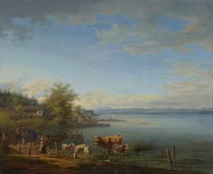 Margem oriental do Lago Starnberg
