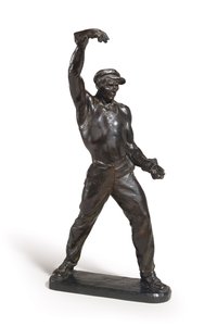 Foundryman (bronze com pátina marrom escura) de Max Kalish