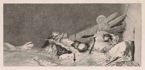 Uma luva: Ansiedades, 1880. de Max Klinger
