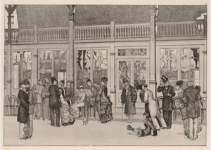 Uma luva: o local, 1880. de Max Klinger
