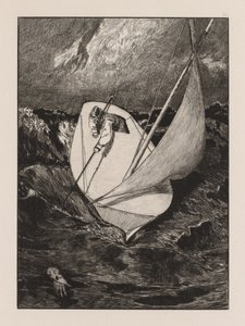 Uma luva: O resgate, 1880. de Max Klinger